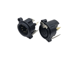 Conector de Áudio 5 Pinos, Não Longcanon, Plástico, Pernas Retas, Macho e Fêmea, para Alto falante, Amplificador, Mixer, Profissional, 2 Uni AQUAFORGE