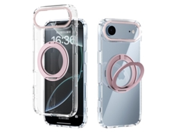 Capa Para Celular Abeel Q-luck Para Iphone Air, Resistente A Impactos, Com Suporte Integrado, Rosa.