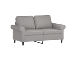 2-seater Sofa, 2-seater Sofas Vidaxl Cinzeto Tecido (n/a)