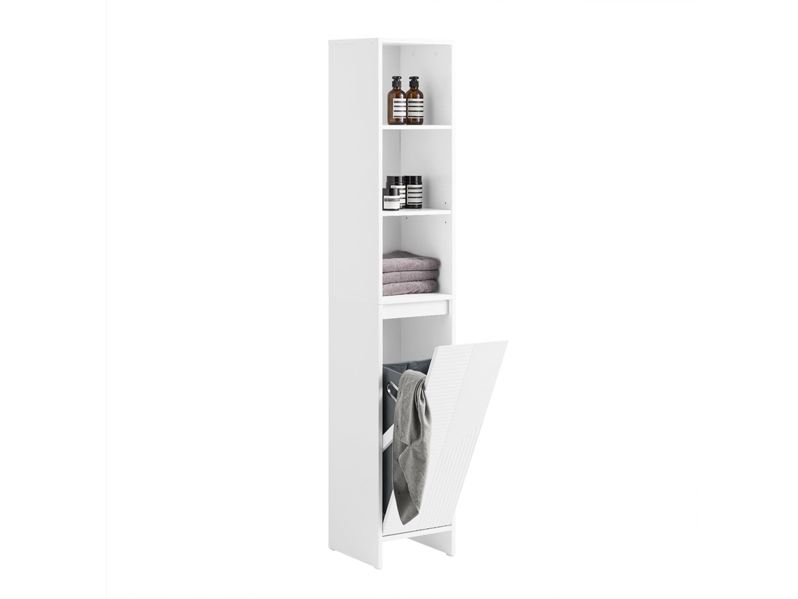 Armário Alto Para Casa De Banho Armário Alto Bzr158 W Sobuy