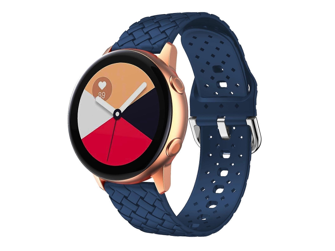 Pulseira De Silicone Com Textura Trançada Para Samsung Galaxy Watch4 40/44mm