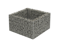 Gabion Raised Bed, Gabion Raised Beds Vidaxl Prateado Aço (90 X 90 X 50 Cm)