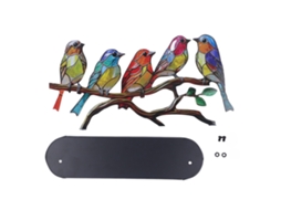 Ats decoração de Aves de Metal Série Multicolor Aves Desmontáveis para Exibição e Descompressão (5 Aves)