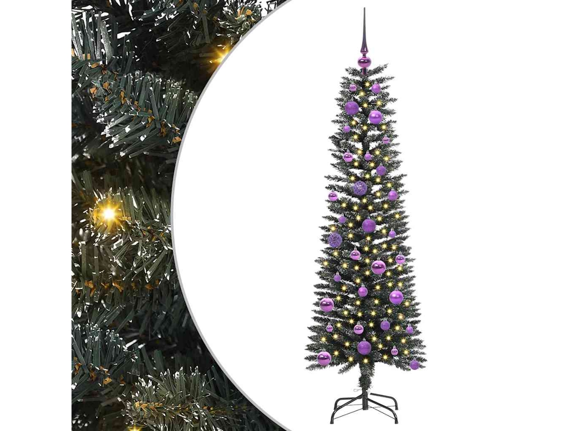 Conjunto 1 Árvore De Natal Artificial Vidaxl Verde Pvc (150 Cm)
