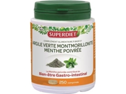 Suplemento Alimentar SUPERDIET Argila Verde Montmorillonite (250 comprimidos)