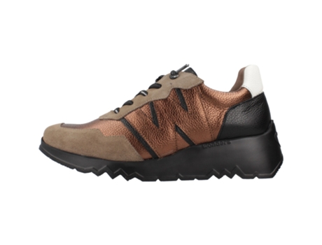 Sapatos de Mulher WONDERS Tecido Dourado (41)
