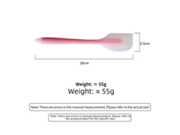 Espátula De Silicone Grande Para Culinária Semi Transparente Para Uso Doméstico E Confeitaria