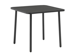 Maison Exclusive - 5 Pcs Conjunto De Jantar Jardim Aço Cinzento Escuro