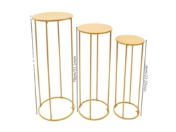 Suporte Para Vaso De Chão, Design Moderno, Uso Versátil, Ouro, M
