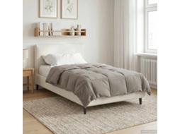 Vidaxl Duvet De Ano Inteiro Colchonete Verde 135 X 200 Cm Microfibra