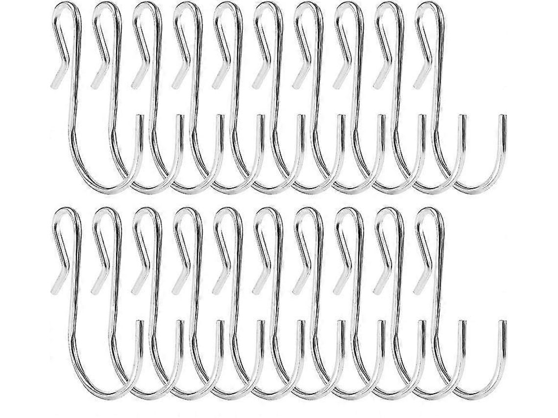 Omni 50 Ganchos em Forma de S de Aço Inoxidável, Ganchos Multiusos Pequenos e Resistentes para Organizar, 4.5cm
