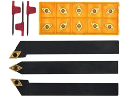 1 Porta-ferramentas 1010h07, Conjunto De Insertos Para Torno Externo Sdjcrl Sdncn Dcmt070204