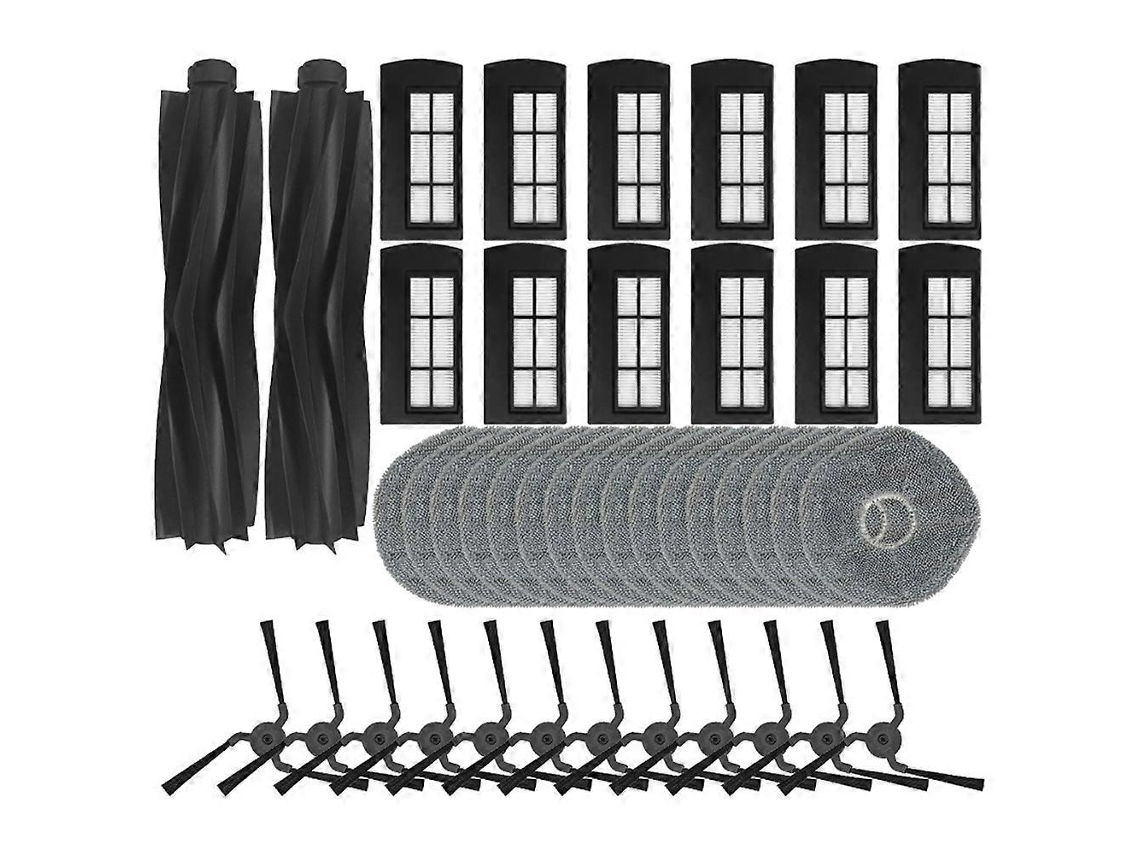 Compatível Com Peças De Reposição Para Aspirador Robô X9 Pro: Rolo Principal, Escova Lateral, Filtro Hepa, Pano De Limpeza._ozo