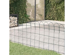 Vidaxl Cerca Divisória Para Jardim Em Ferro Revestido A Pó 25x0,65 M