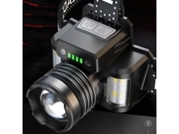 Lanterna Frontal Led Com Sensor De Movimento Recarregável Usb Zoom Ipx4 Para Camping Hiking Pesca Ciclismo