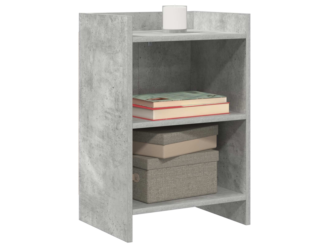 Maison Exclusive - Mesas De Cabeceira 2 Unid. Cinzento Cimento 40 X 30 X 60 Cm