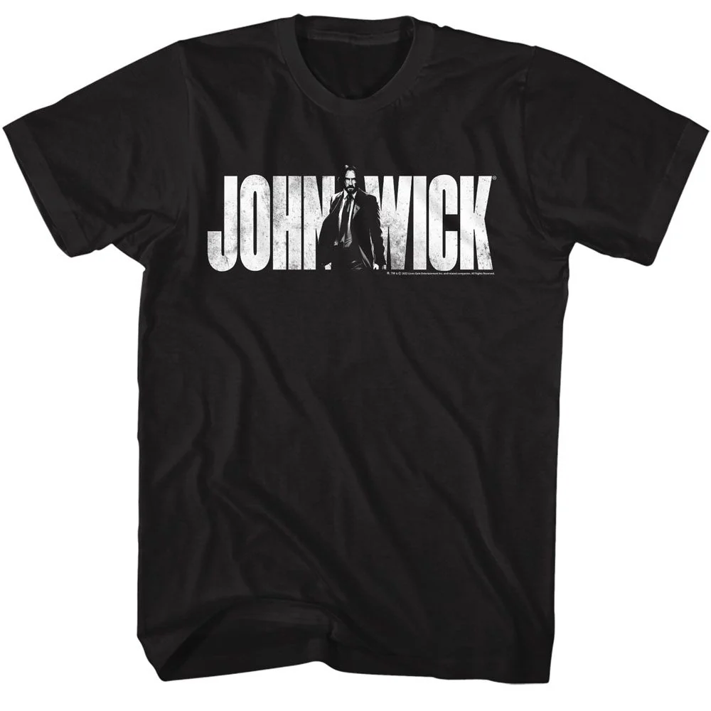 Unisex Adult T-shirt Rockinstone John Wick With Name Black Sizes