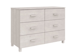 Aparador VIDAXL Branco Madeira (113x40x80 cm)