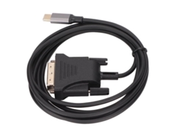 Adaptador de Cabo Usb C para Dvi HURRISE Usb C 3.1 para Cabo Dvi 190 Cm/74 8 Pol Adaptador de Cabo Tipo C Transparente e Estável