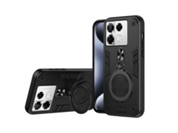Capa Para Celular Infinix Note 40 Pro 4g Com Suporte Giratório De 360 ​​graus Em Metal, Feita Em Pc E Tpu.