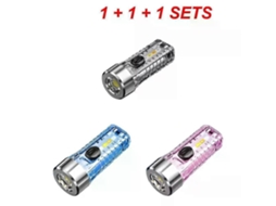 Mini Lanterna Led Recarregável Usb Portátil Multifuncional Com Luzes Laterais, Lanterna De Advertência Para Camping Olysi Shop