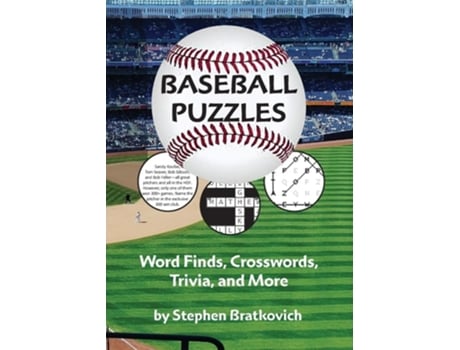 Livro Baseball Puzzles de Stephen Bratkovich (Inglês)