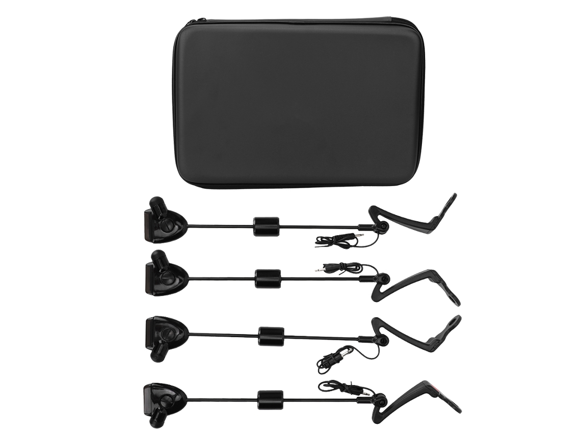 Alarme de Mordida de Pesca com Luz e Som 4pcs