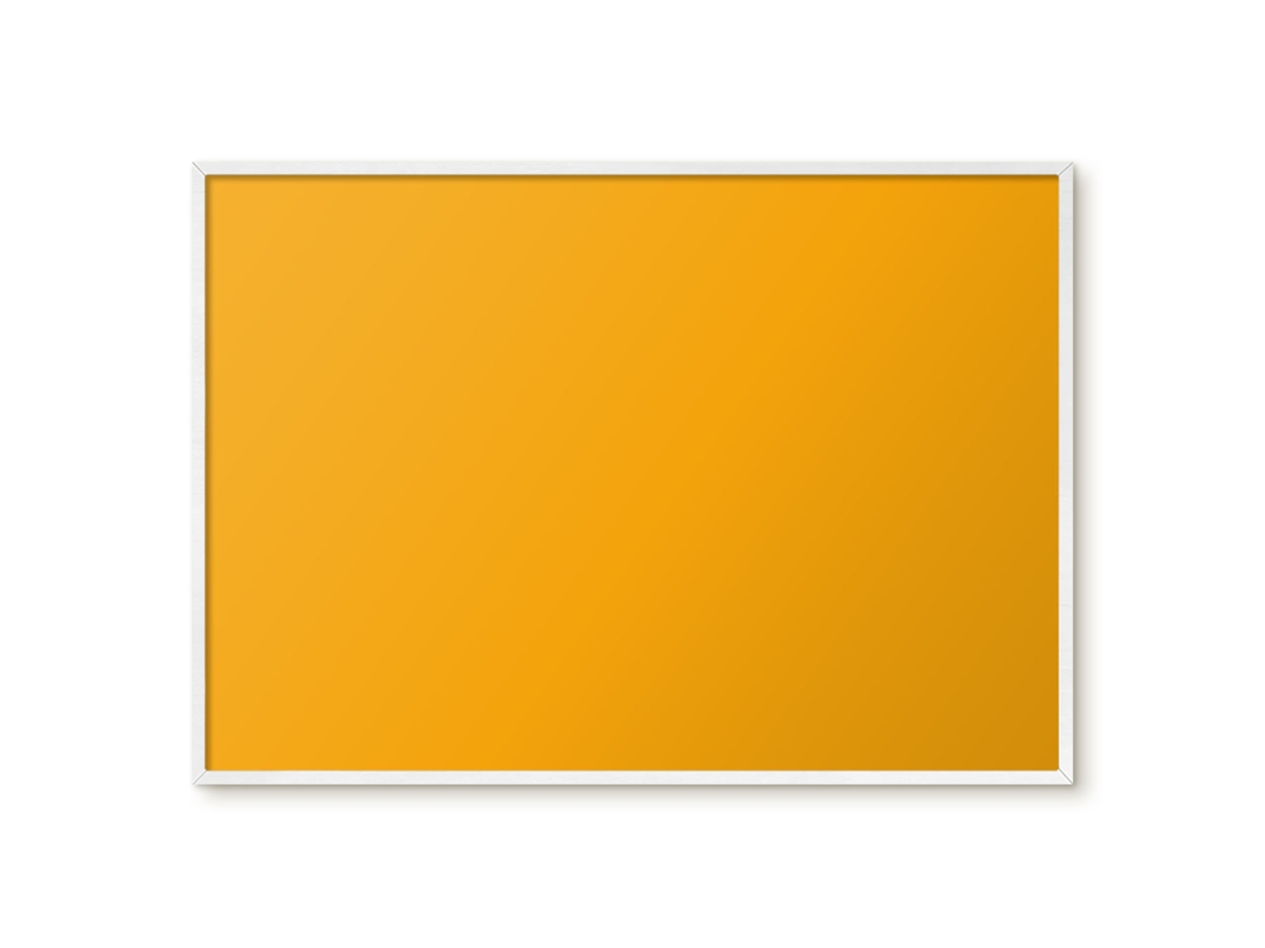 Quadro de vidro magnético bege-amarelo para hall de entrada Espelharte (100x70 cm)