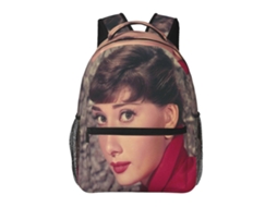Mochila Audrey Hepburn Para Escola E Trabalho, Leve E À Prova Dágua, Mochila Estilosa Para Estudantes E Adultos. Olysi Shop