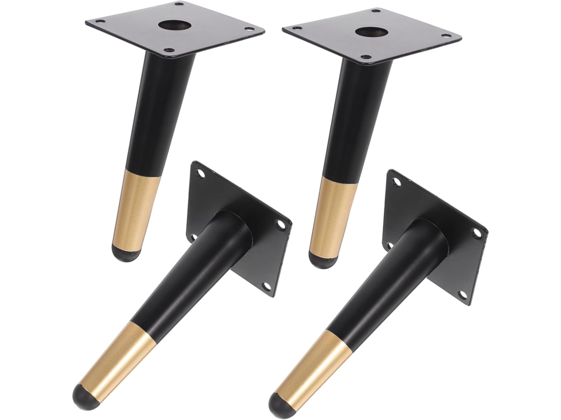 Nuobesty Conjunto De 4 Pés Metálicos Para Móveis, Pés De Mesa, Cômoda, Substituição De Móveis Diy, Suporte Para Sofá