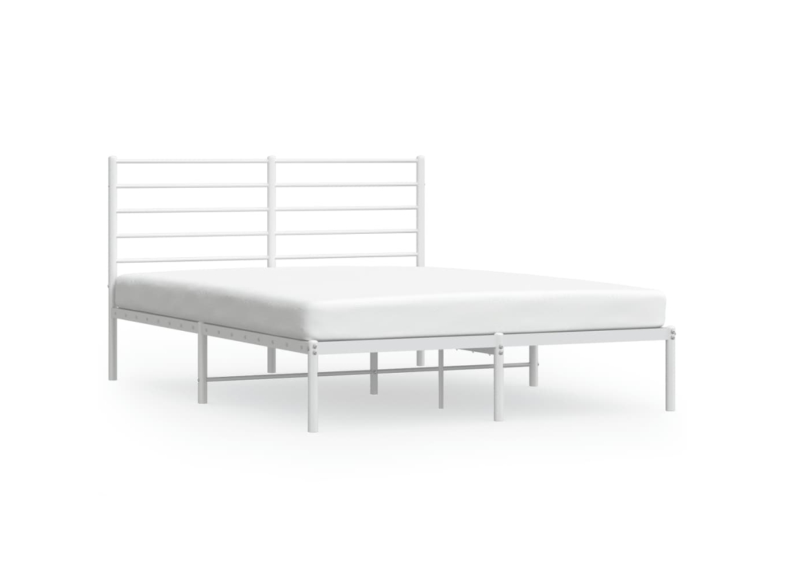 Estrutura de cama VIDAXL Branco Aço (140x190 cm)