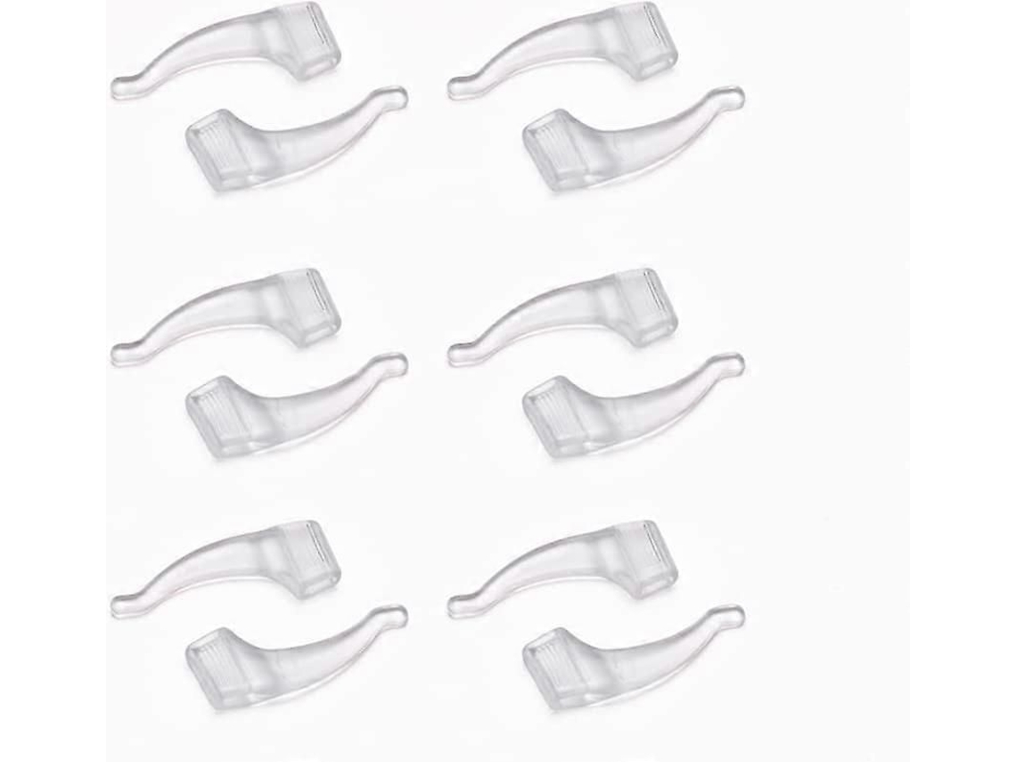 Ganchos de Orelha Silicone Antiderrapantes Confortáveis ​​para Óculos 6 Pares GOKOCO (preto)