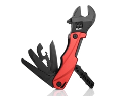 Chave Multifuncional Com Alicate Para Camping, Ferramenta Combinada De Chave Ajustável E Dobrável Ka-62a, Vermelha