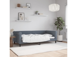 Sofá cama 90x190 cm Terciopelo Gris Oscuro