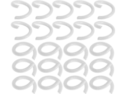 Ifundom 200 Anéis De Metal Branco Para Livros 0, 5cm, Anéis Resistentes Para Pastas De Folhas Soltas, Clipes Para