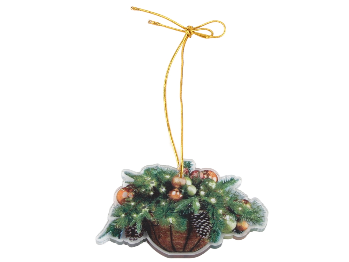 Cesta Decorativa Pendurável de Natal S/MARCA