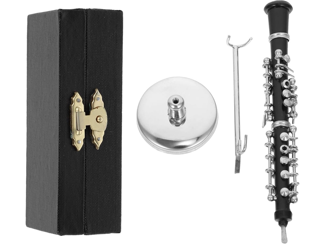 Miniatura Metal Vinil Preto Decoração Criativa Requintada Escritório Aleatória Oboé Casa Cor GOKOCO