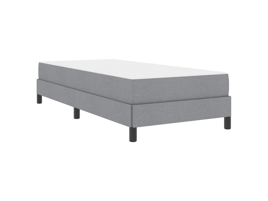 Cama Box com Colchão Cinzento Claro Tecido MAISON EXCLUSIVE 90x190 cm