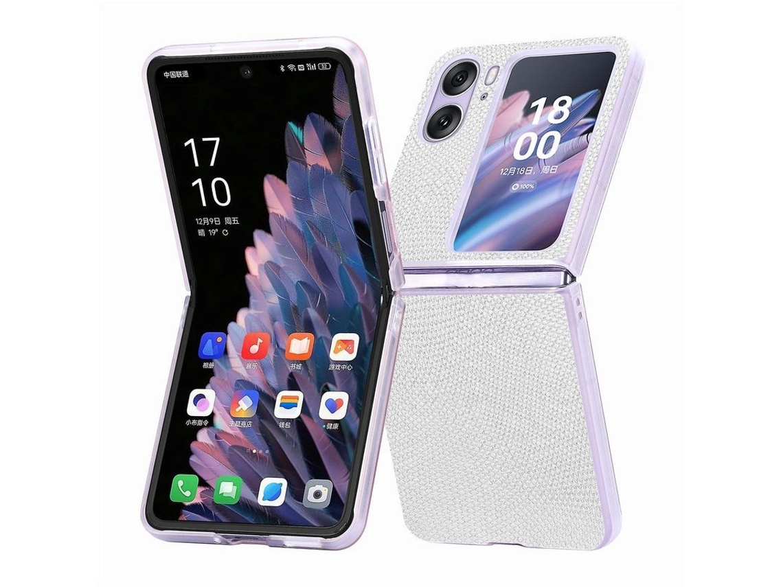 2026 capa Protetora Compatível com Oppo Find N2 Flip 5g Smartphone Branca