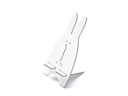 2026zentro-suporte De Celular De Madeira Diy Original Cute Rabbit Porta-celular (bege)