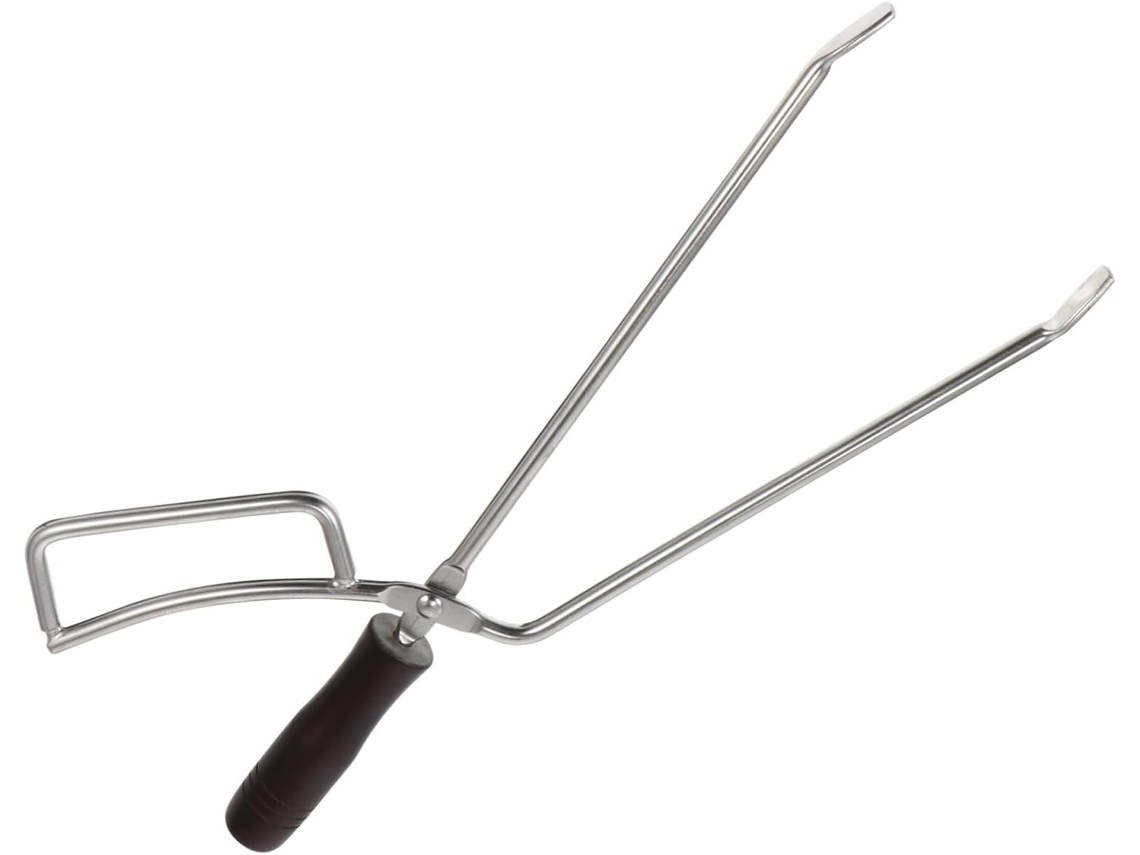 Pinça Toyandona De Madeira Maciça Faia, Resistente E Extensível, Para Churrasco, Utensílio De Aço Inoxidável, Acessório