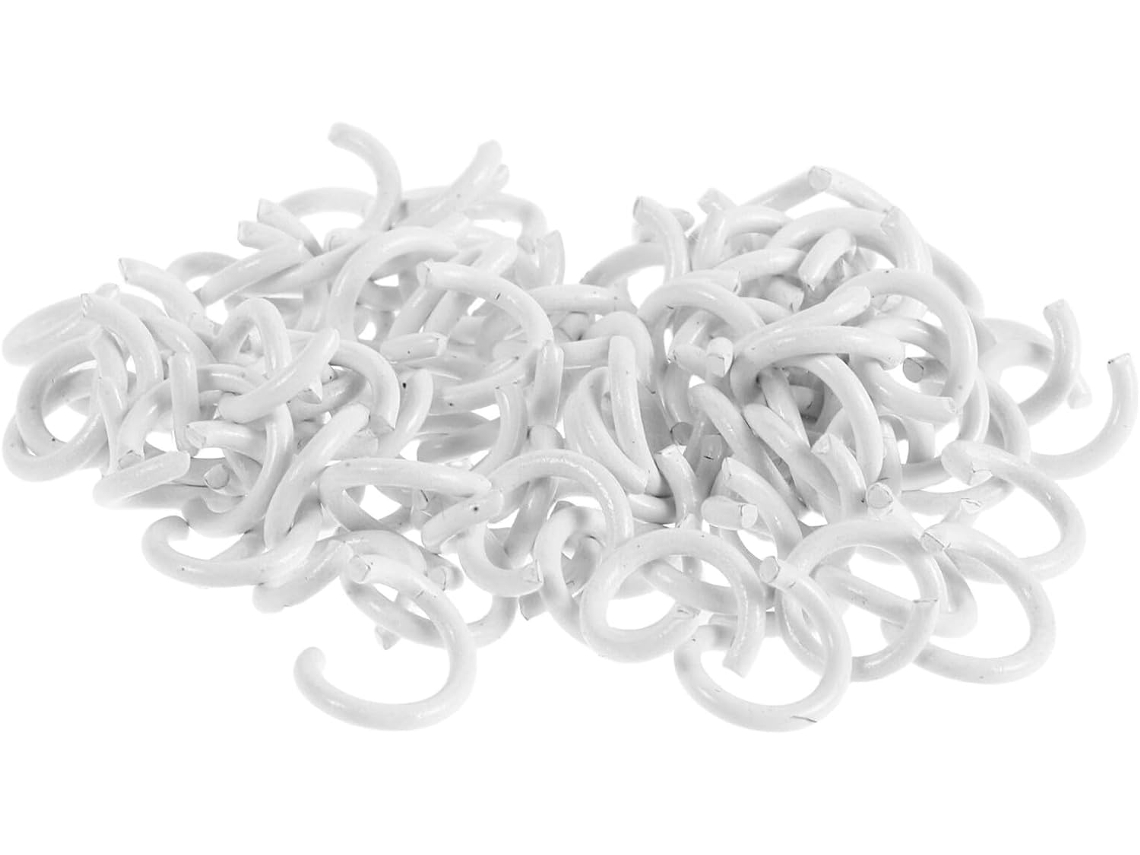 Cabilock Conjunto De 200 Anéis Metal Para Pastas Folhas Soltas, Ideais Artesanato, Escritório, Escola E Uso