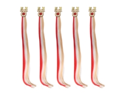 5pcs Extensiones De Pelo Coloreadas Con Clip Para Navidad Y Fiesta