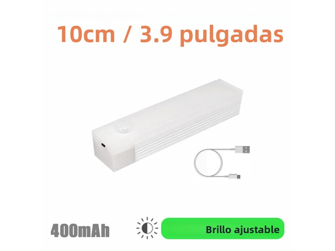 Luz Noturna Led com Sensor de Movimento, Intensidade Regulável, Recarregável Via Usb MDUG (luz Fria)
