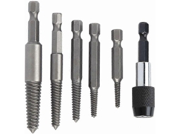 Conjunto de 6 extratores de parafusos sem cabeça AQUAFORGE