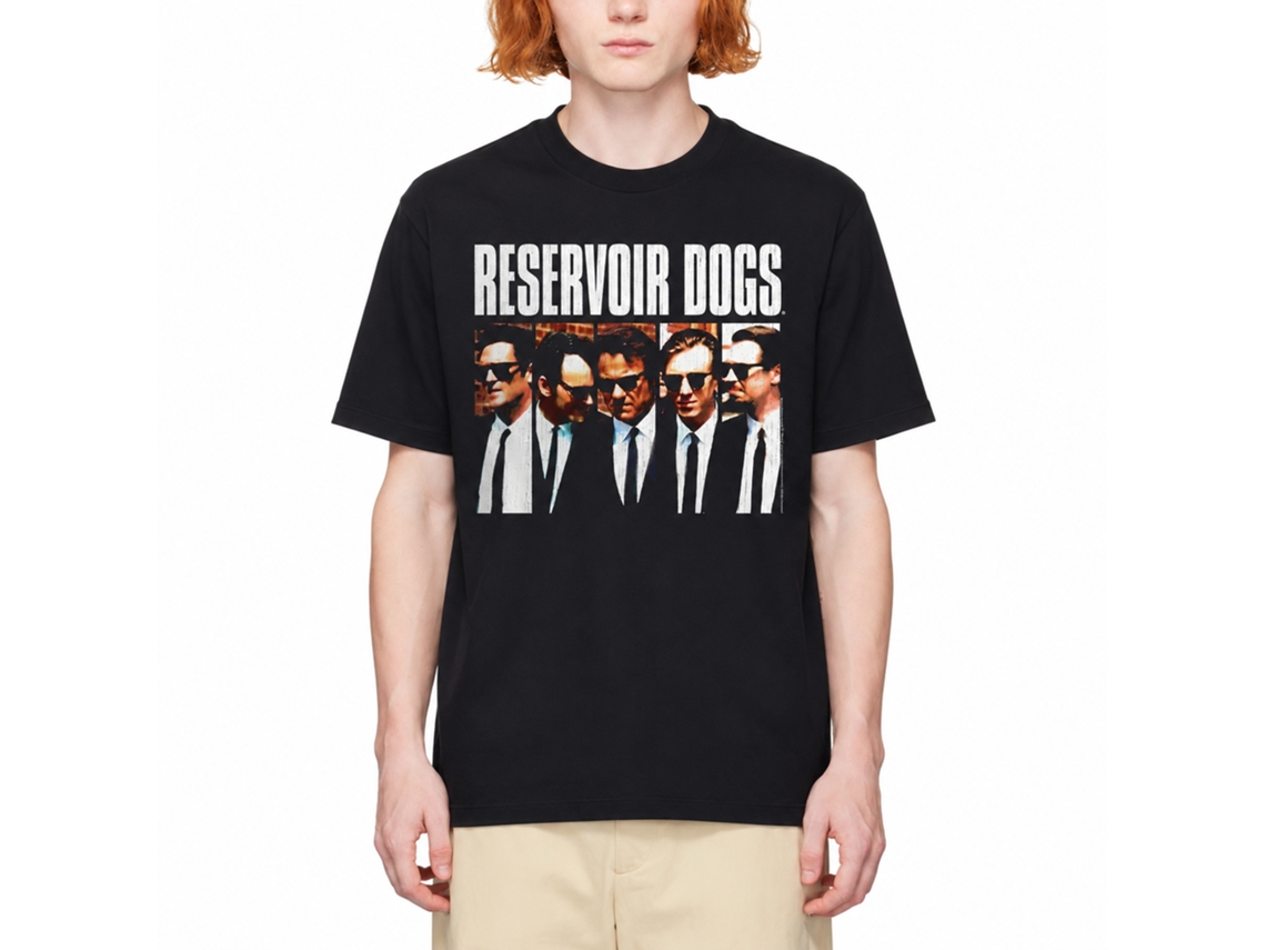 Rockinstone Reservoir Dogs Movie Character Rectangles Black Adult T-shirt Size:m