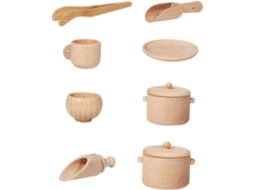 Conjunto de Utensílios de Cozinha de Brinquedo com 8 Peças CHABERLU