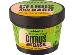 Esfoliante Corporal CAFÉ MIMI Citrus and Basil Amarelo (110 ml)