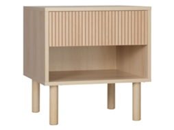 Mesa Cabeceira Com Gaveta E Prateleira 47x47x50 Cm Madeira