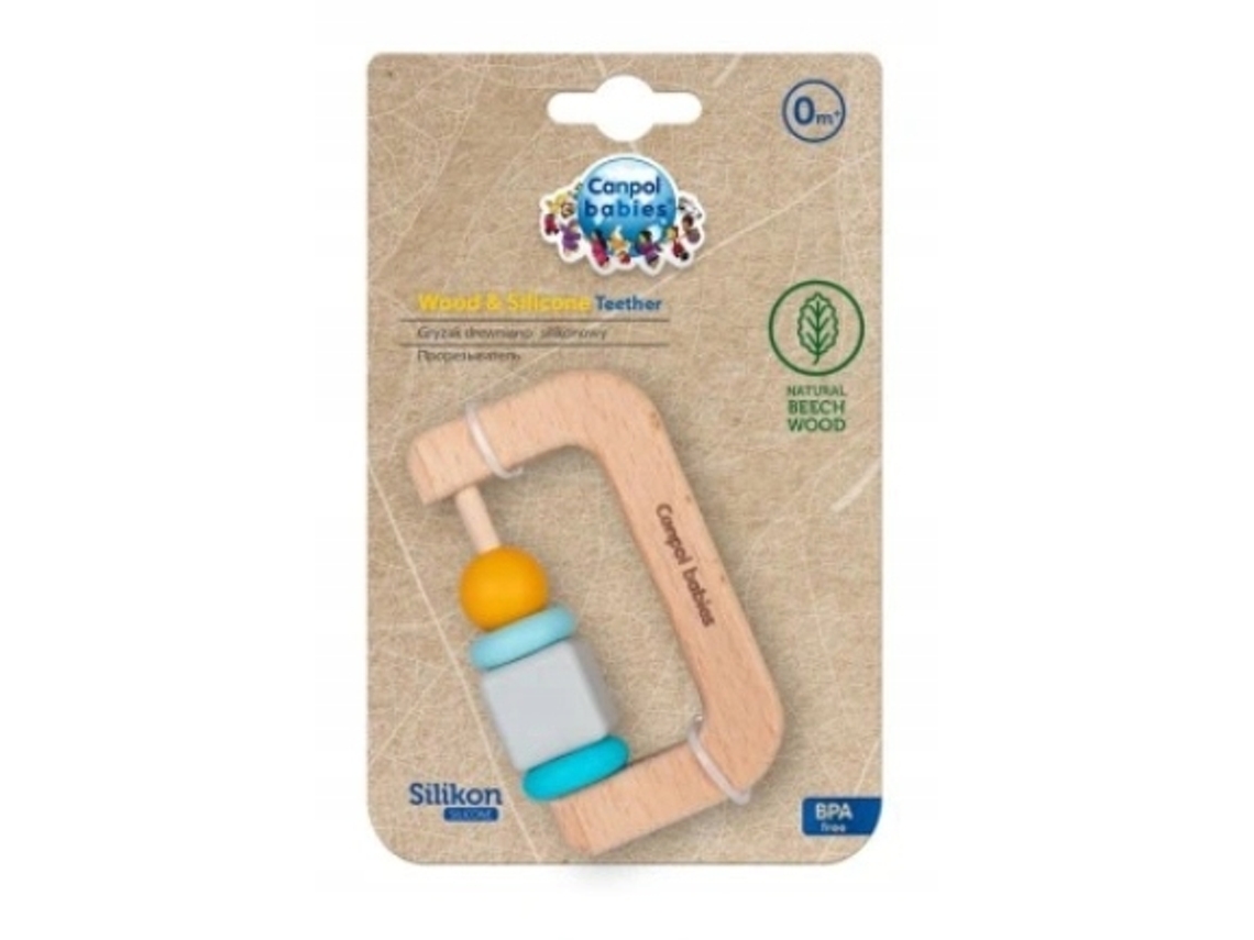Gargantilha De Madeira E Silicone Para Bebês Canpol 80/301